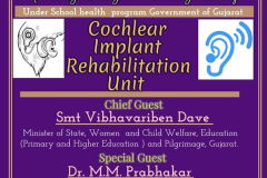 Cochlear Implant Rehabilitation Unit-2019